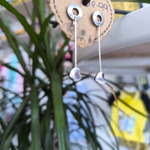 Σκουλαρικια καρδια κρεμαστα ε-99