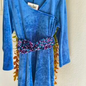 Βελουτε φορεμα με ζωνη